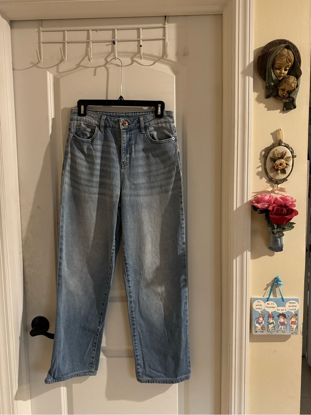 Classic High-Waist Light Blue Women’s Jeans
